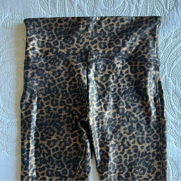 NWT - SPANX - Faux Leather Leopard Leggings in Leopard Shine - Picture 10 of 13